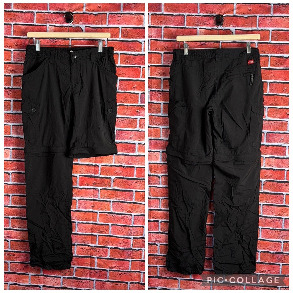 THE NORTH FACE Women's‎ Zip Off Convertible Cargo Pants AU3C Black Size 6